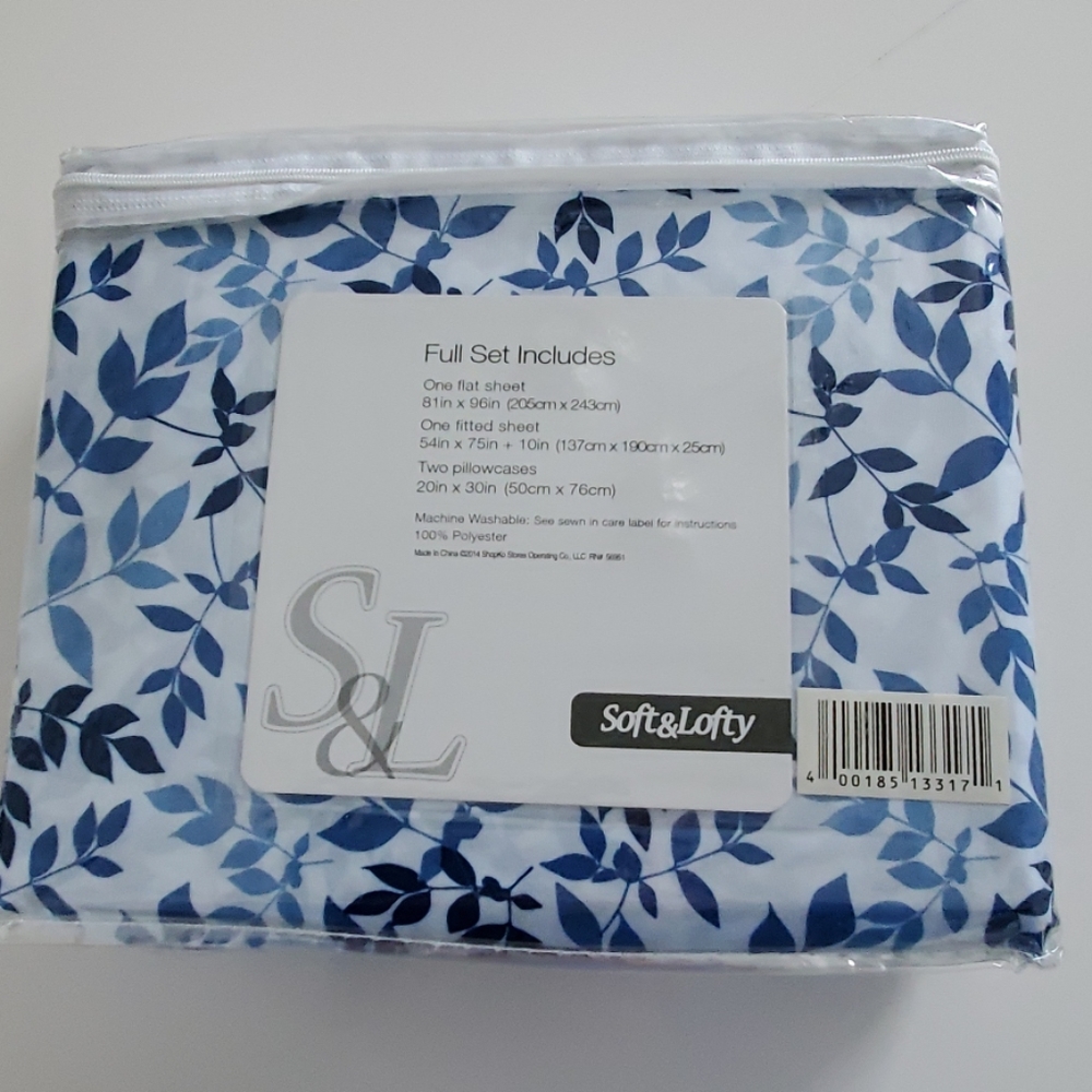 Full size bed sheet set